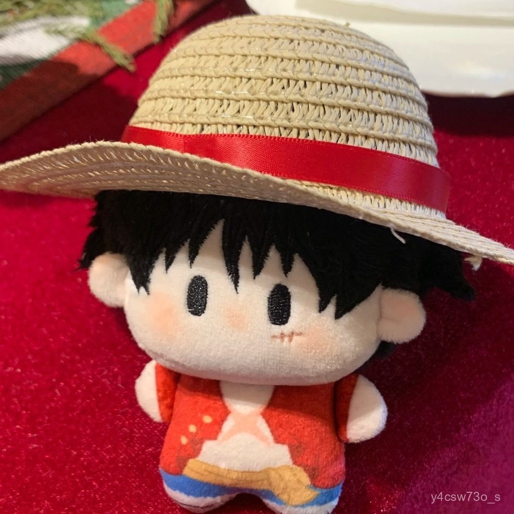 Cute One Piece Luffy Plush Doll10cm Pendant Doll Figurine BXKE
