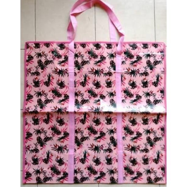 Tas Belanja Karung Plastik Resleting Jumbo - Bag Baju/Barang Nugi