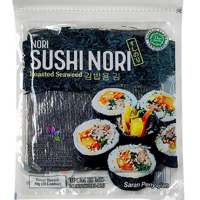 

JB Sushi Nori 5/10/20/50 Lembar/Sheet | Nori Seaweed Rumput Laut Panggang Halal None