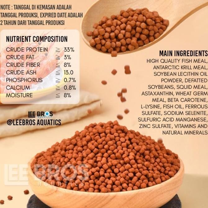 Pakan Red Parrot / Pelet Blood Red Parrot / Makanan Ikan Red Parrot