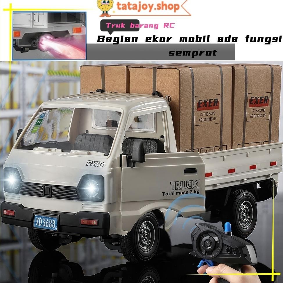 Ul-64 Tatajoy Truk Oleng Remote Control Besar Truk Oleng Miniatur Kayu Trucker Hat Truk Plastik Truk