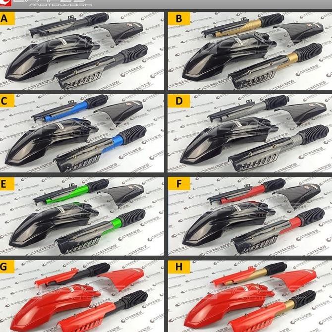 Paket 3 in 1 pnp x-ride beat street spakbor depan yz85 tail cstm cover