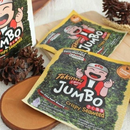 

JB Tokinori Jumbo Crispy Seaweed (rumput laut) box isi 12 Bks @4 GRAM None