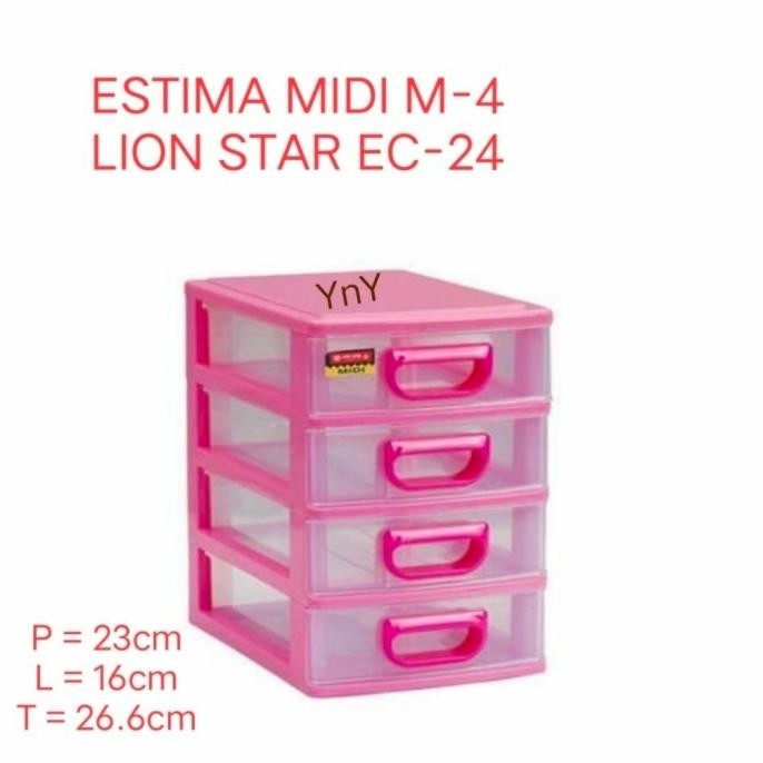 EC-24 Estima Midi Container M4 Lion Star / Kontainer laci midi susun 4 Lion Star Nugi