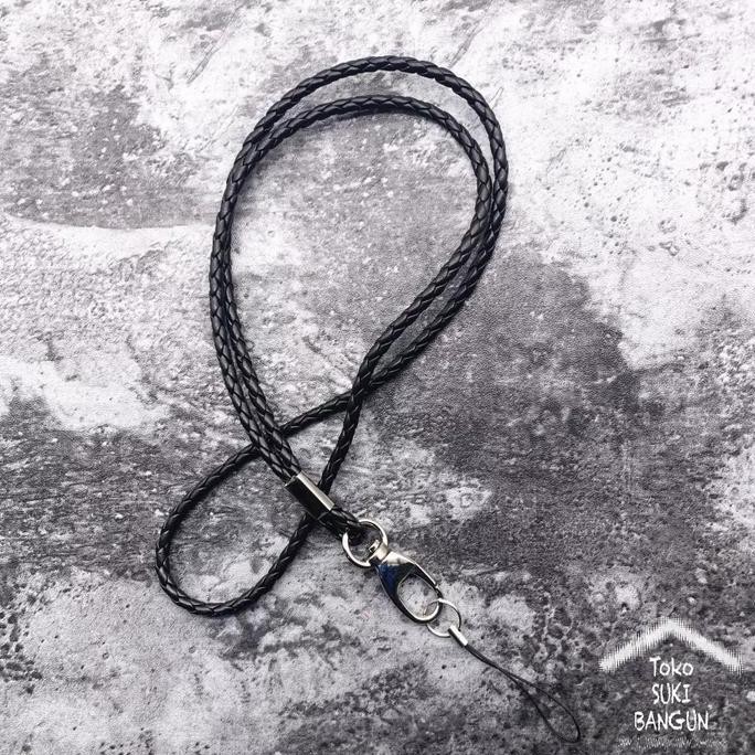 

Tali Lanyard Name Tag Id Card Strap Pu Leather Braided Deluxe Nt-008