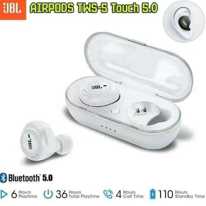 Headset Bluetooth Jbl Tws 5  Tws5 Touch Wireless Earphone