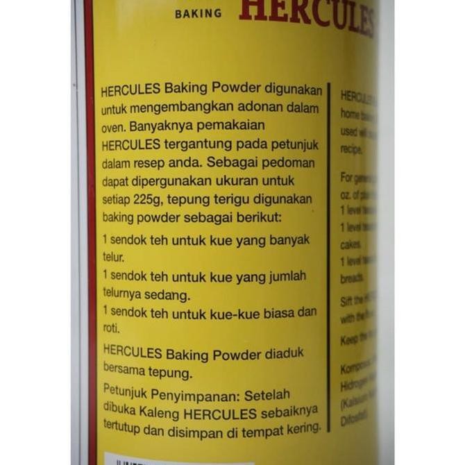 

Tepung Pengembang Baking Powder Hercules 450 Gr / Gram