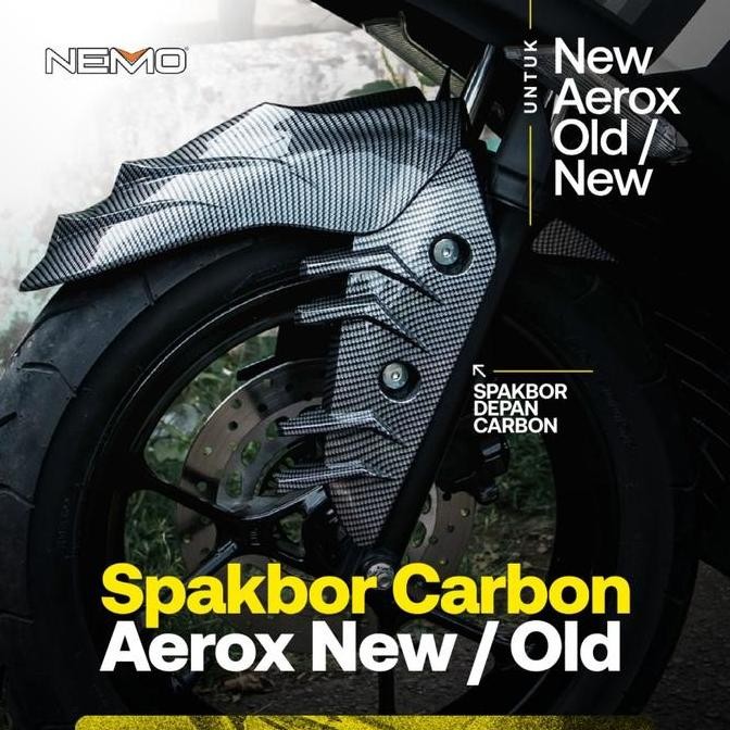 Spakbor Depan Aerox 155 Carbon Spakbor Depan Shark Carbon Aerox 155
