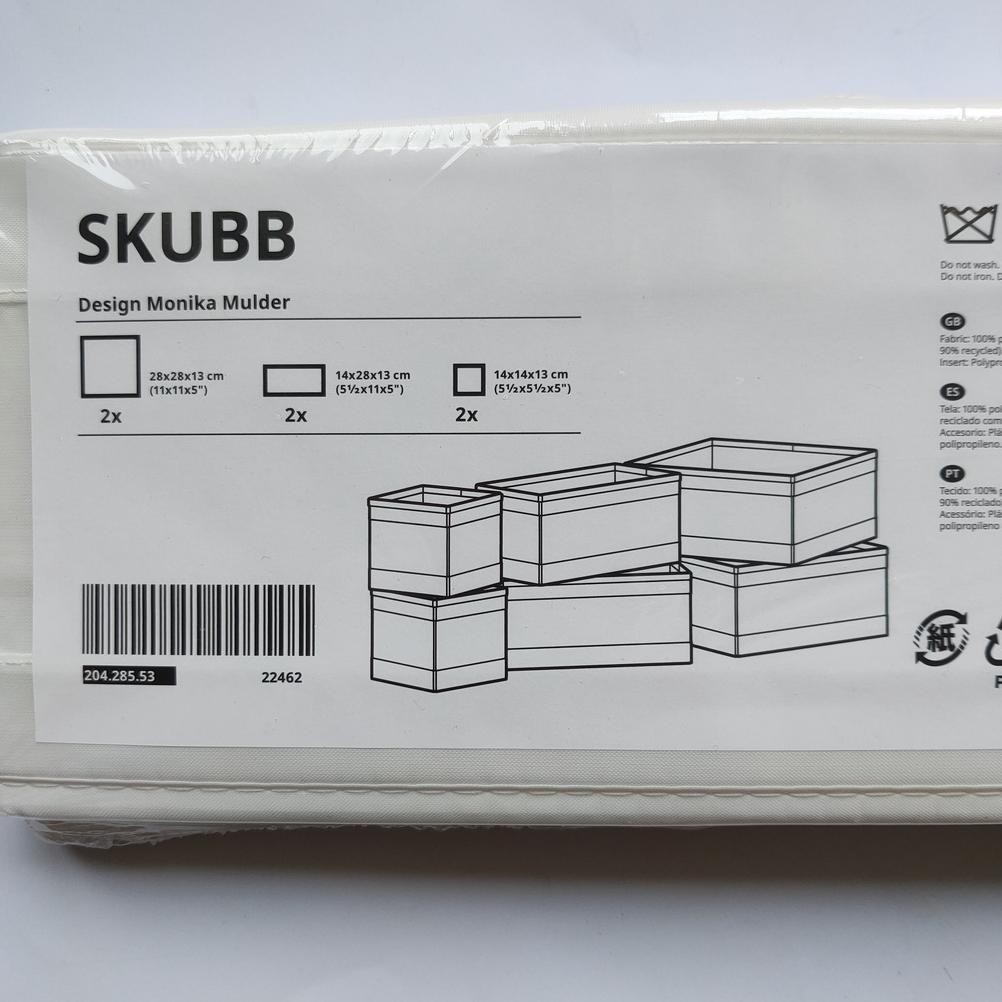 Storage Box Organizer Lemari pakaian Kotak set isi 6 Sekat Laci Skubb Nugi