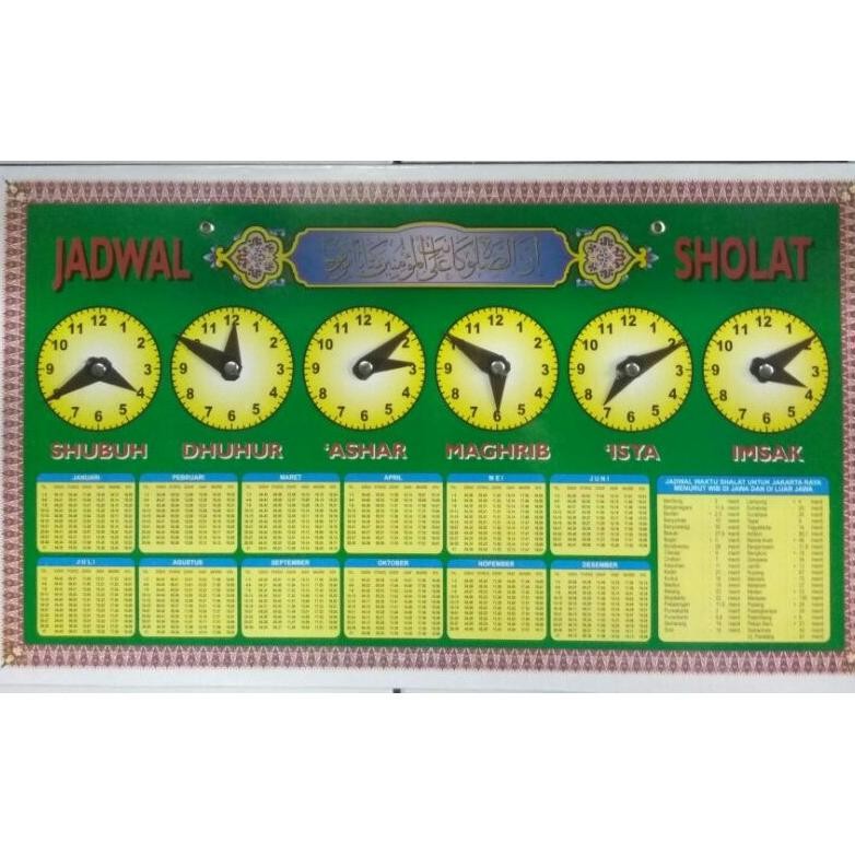 Jadwal Waktu Sholat Manual Nugi