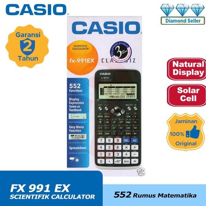 

Casio Kalkulator FX-991EX Scientific DS