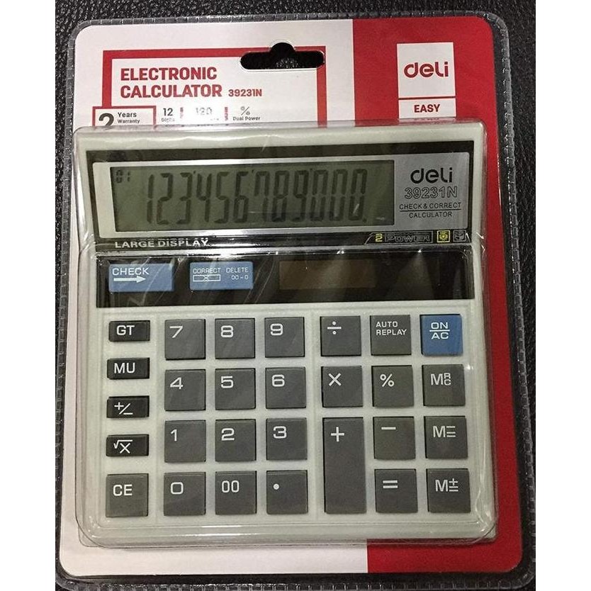

KALKULATOR DELI 3923-N alat hitung dagang DS