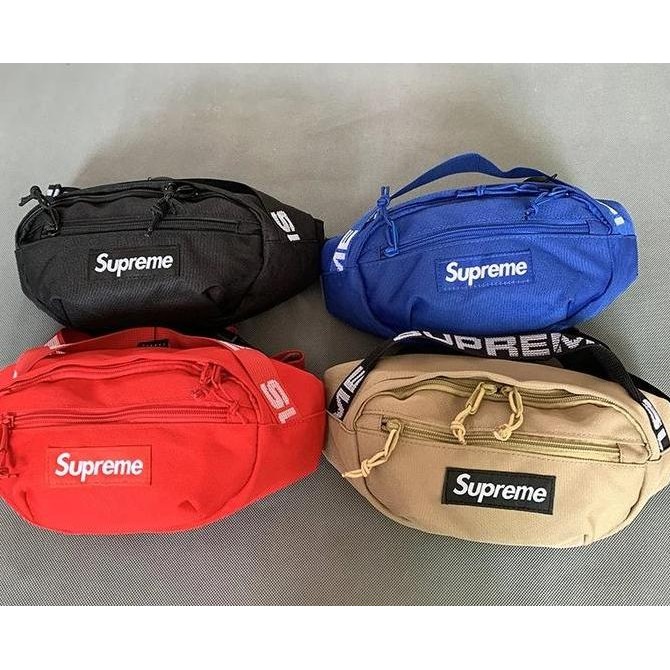 [original] supreme waistbag shoulderbag tas pria kualitas premium [terlaris] [terbaik]