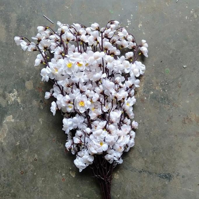 terbaru bunga sakura hias plastik - dekorasi dinding ruangan aesthetic & cantik