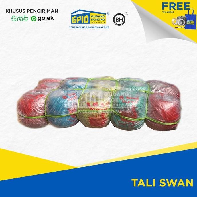 

Tersedia Tali Rafia Warna Jahit Karung SWAN | Kuat & Tebal | Packing Aman