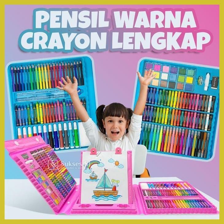 

(VIRAL PRODUK) *L_ CRAYON 208 / CRAYON PENSIL WARNA ART SET PENSIL WARNA CRAYON PRIVASI AMAN