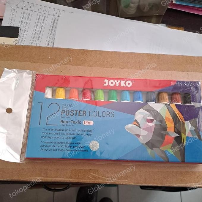 

Cat Poster Joyko Titi 12 Warna/Poster Colors 12Ml