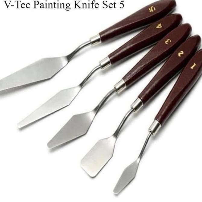 

Pisau Palet V-Tec Painting Knife Set Isi 5 Pcs Vt-005