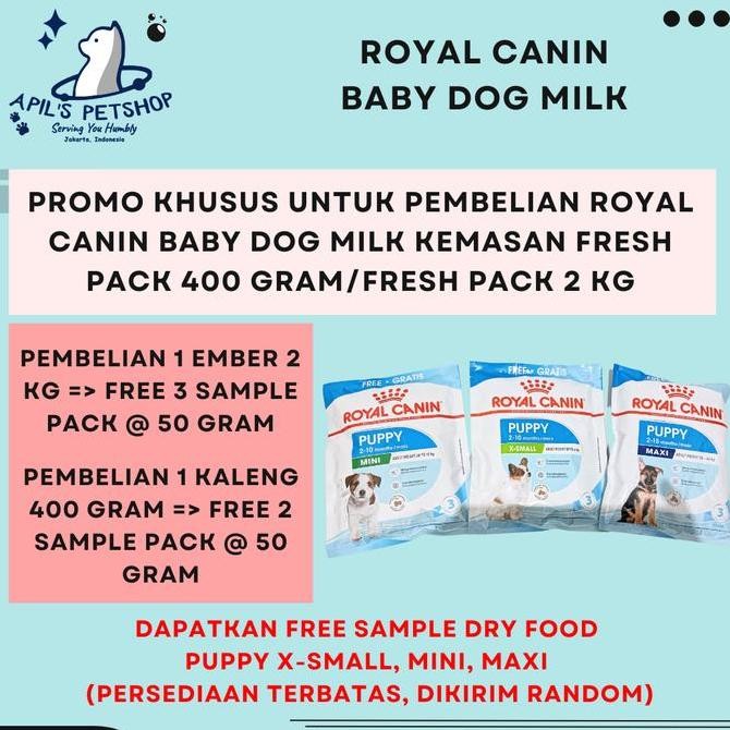 Royal Canin Baby Dog Milk - Susu Anjing Royal Canin - Susu Puppy 2 Kg
