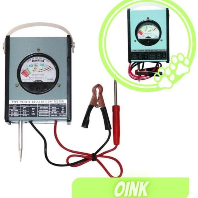 Baterai Battery Batere Tester Delta Fukushima Alat Tes Aki Accu Analog