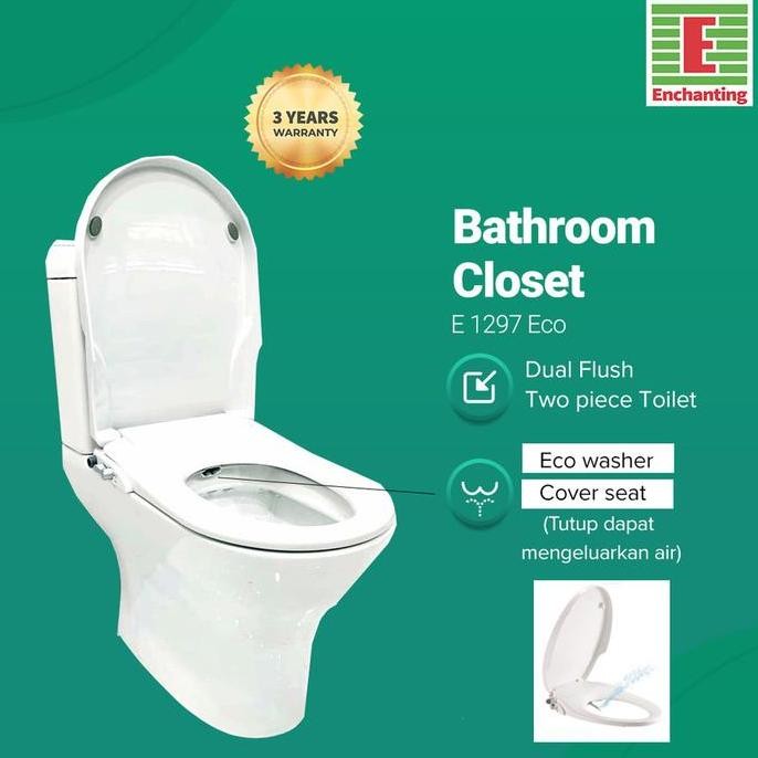 Toilet / Kloset Duduk Europe Enchanting E1297Eco