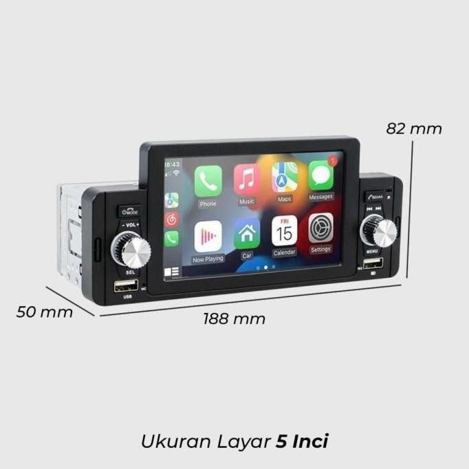 Head Unit Single Din Layar Touch Screen BT MP3 FM MP4 MP5 SWM-160C