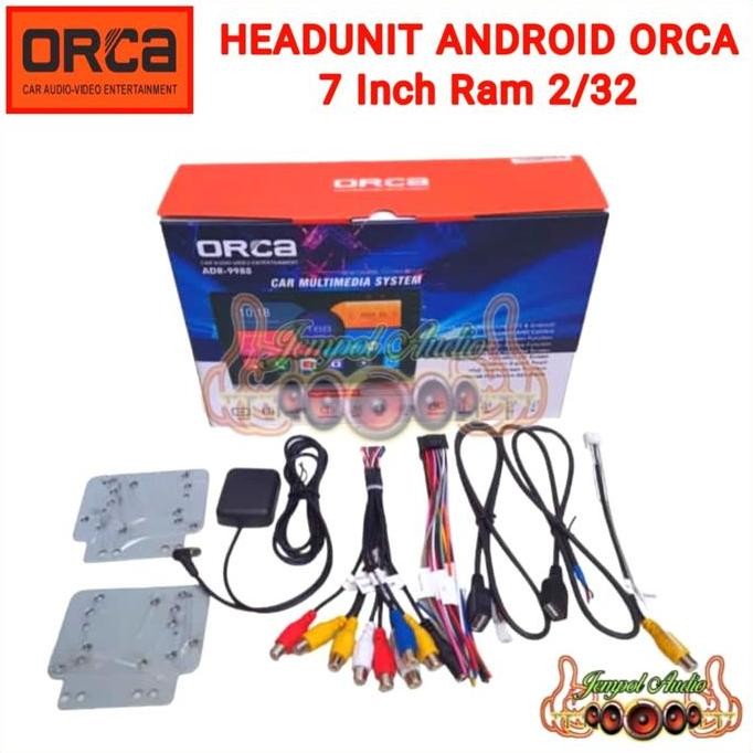 Head Unit Android ORCA 7 Inch ADR-9988 ECO Lht Series Layar Ips