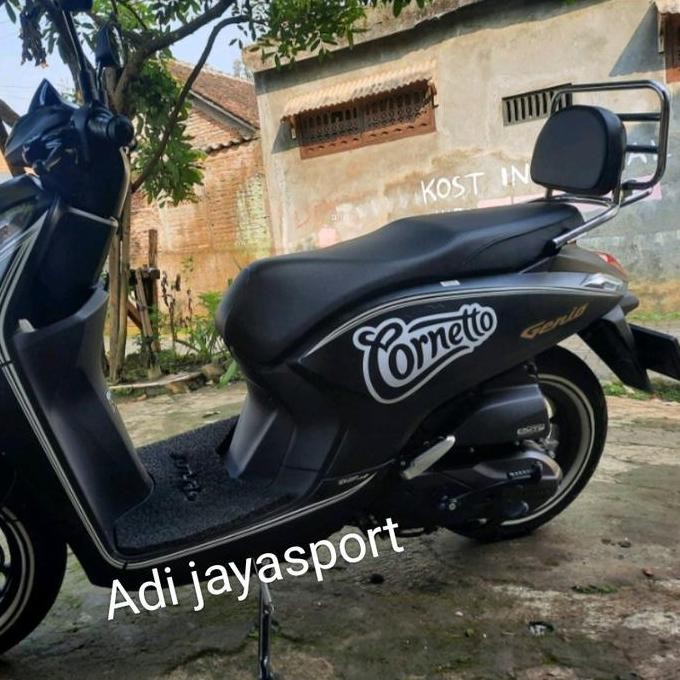 backrack sandaran behel motor Genio 2022 2023 aksesoris genio