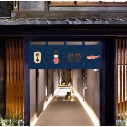 Noren tirai jepang interior minimalis restoran rumah makan dan rumah