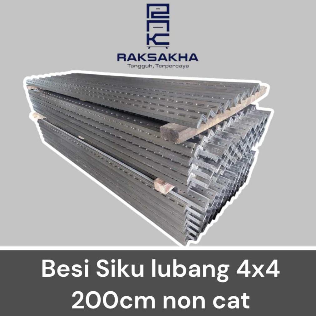 Siku Lubang | Besi Siku Lubang | Siku Batang (200cm, Non Cat 4x4) Nugi