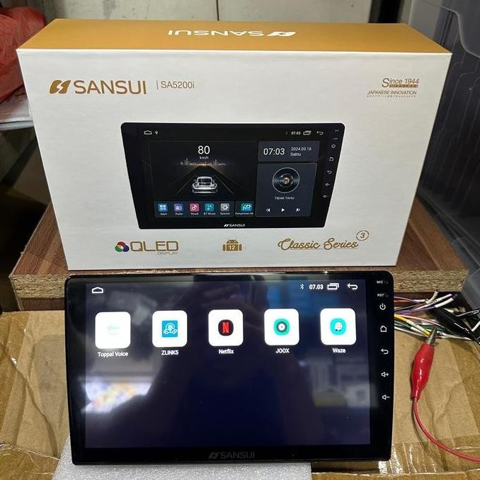 Sansui Classic Gen 3 Ram 2/32GB QLED Head Unit Mobil Universal