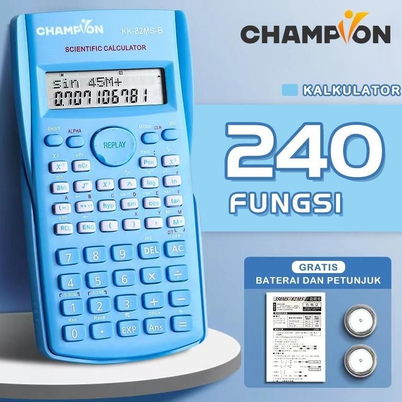 

Kalkulator Warna Function Scientific Kalkulator 240 Fungsi Kalkulasi scientific calculator KK-82MS Nugi