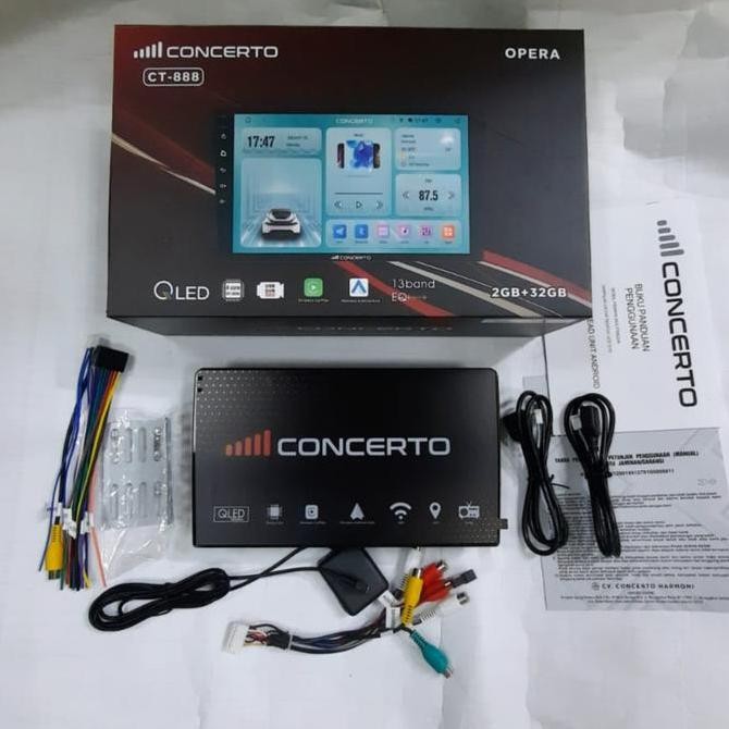 head unit android 9 inch CONCERTO ram 2/32gb