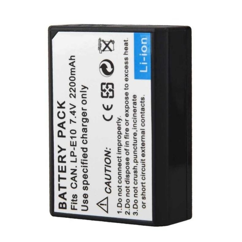 Batre kamera Canon Eos 1100d 1200d 1300d 1400d 1500d kiss x50 rebel T3 batre LP-e10 baterai LPe10 Nu