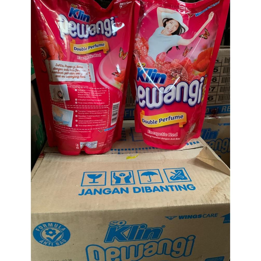So Klin Pewangi Energetic Red Pouch 1800 ml Nugi