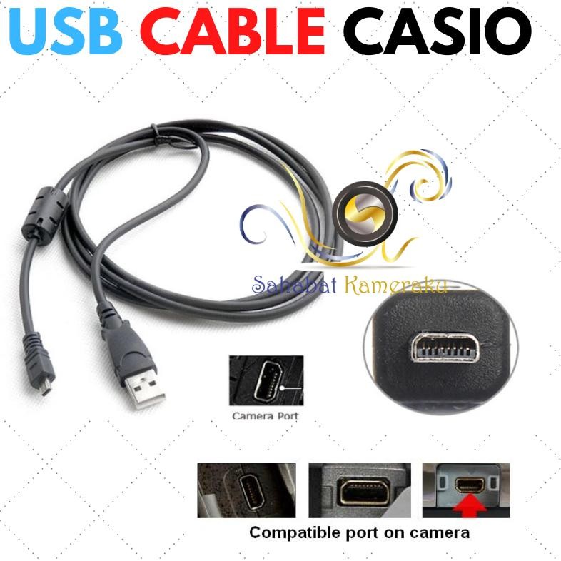 Kabel USB Data Kamera Casio Exilim EX-H5 H50 H60 JE10 N1 N2 N5 N10 N20 N32 N50 S8 S9 Z16 Z28 Z33 Z35