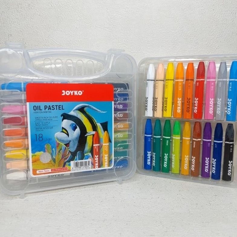 

KRAYON 18 WARNA JOYKO OIL PASTEL OP-18S Nugi