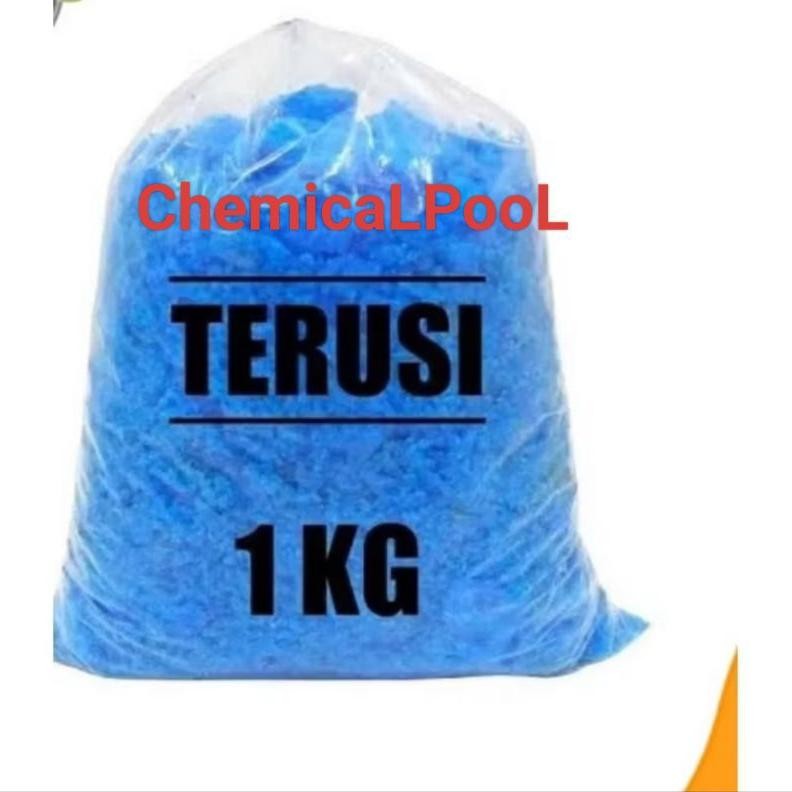 Terusi Pembiru Anti Lumut (1kg) Dan Penjernih Air Kolam Renang  Terusi Obat Pembiru Anti Lumut Dan P