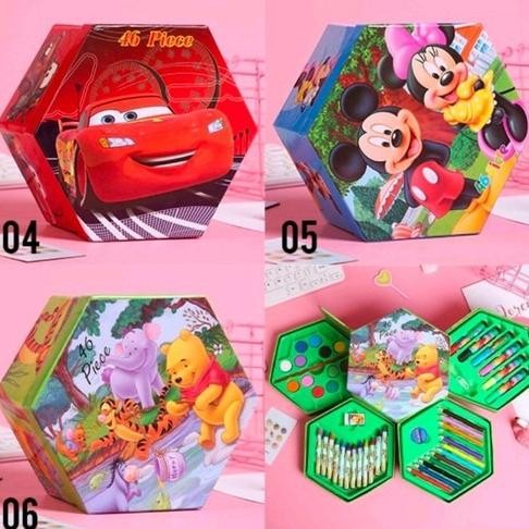 

|J.A| CRAYON SET 4 IN 1 MOTIF KARAKTER KARTUN ALAT MEWARNAI DAN MELUKIS COCOK UNTUK ANAK - ANAK / PENSIL WARNA SET 4 IN 1 MOTIF KARTUN FROZEN,MICKEY MOUSE,WINNIE THE POOH,CAR DAN HELLO KITTY Nugi