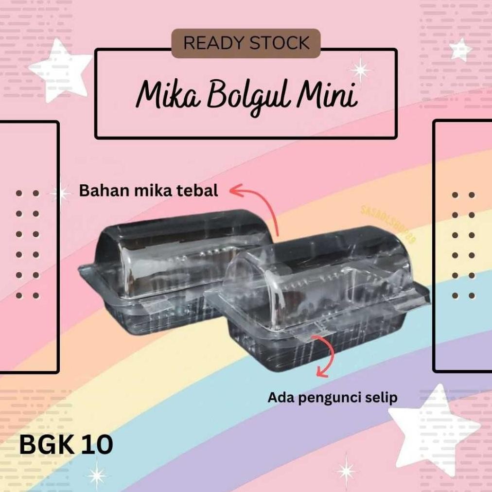 Mika Bolu Gulung Mini 50PCS Mika Cake Roll Mika Roti Gulung Nugi