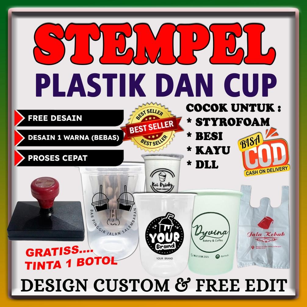 

STEMPEL GELAS CUP / PLASTIK / CUSTOM-FREE TINTA Nugi