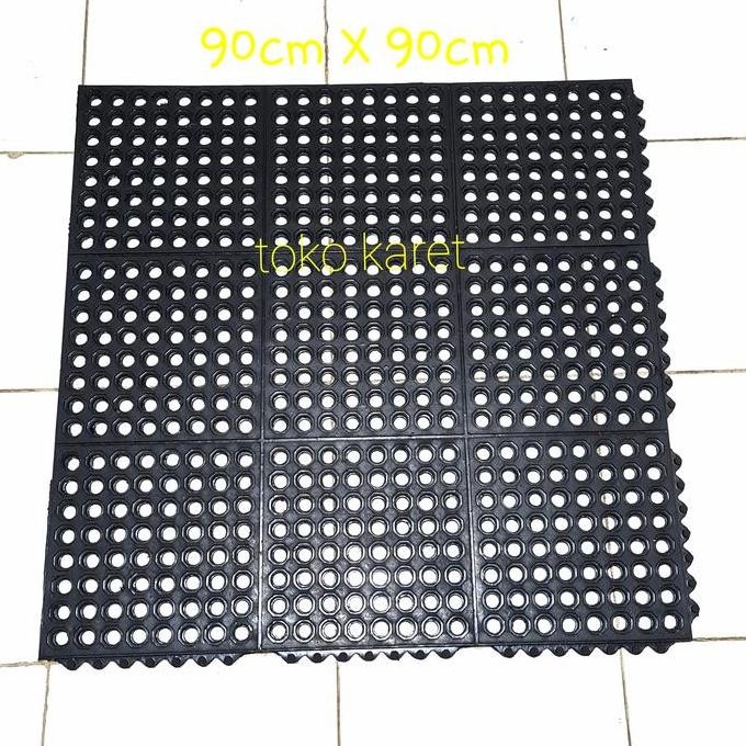 Karet keset / Karpet Karet lantai anti slip/Karet keset lobang lobang