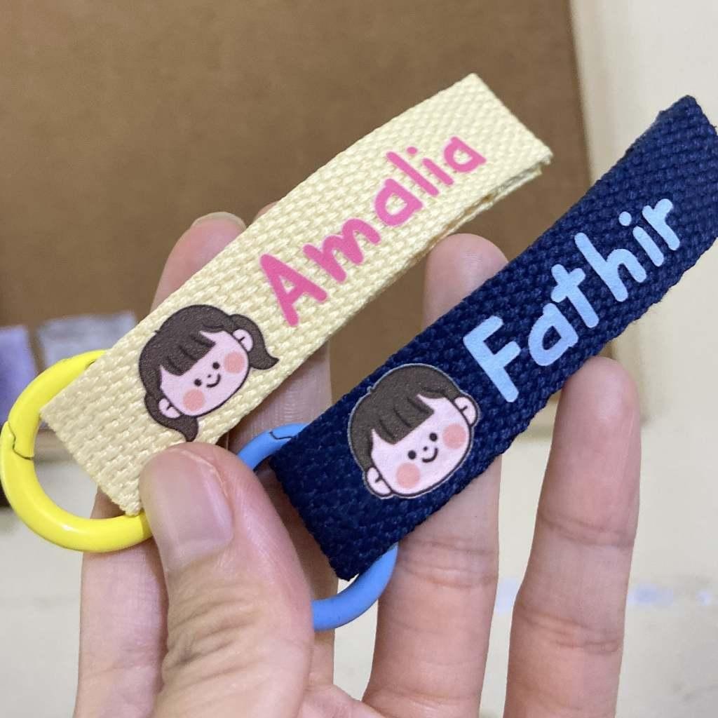 Gantungan Kunci Nama Anak / Bagcharm / Gantungan Kunci / Gantungan Nama Custom / Gantungan Tas