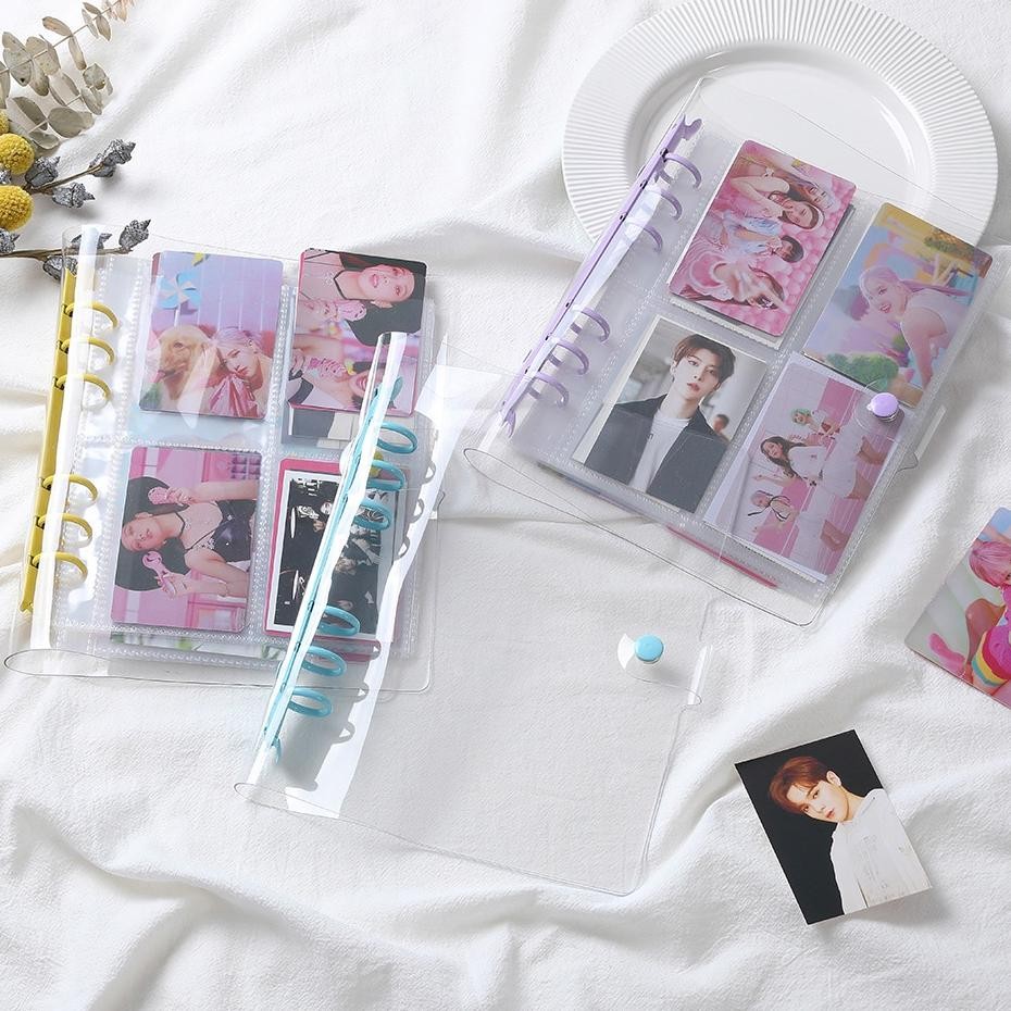 

SHINSDAY A5 A6 Binder Transparan Bening Ring Warna Warni 6 Ring Aesthetic Nugi