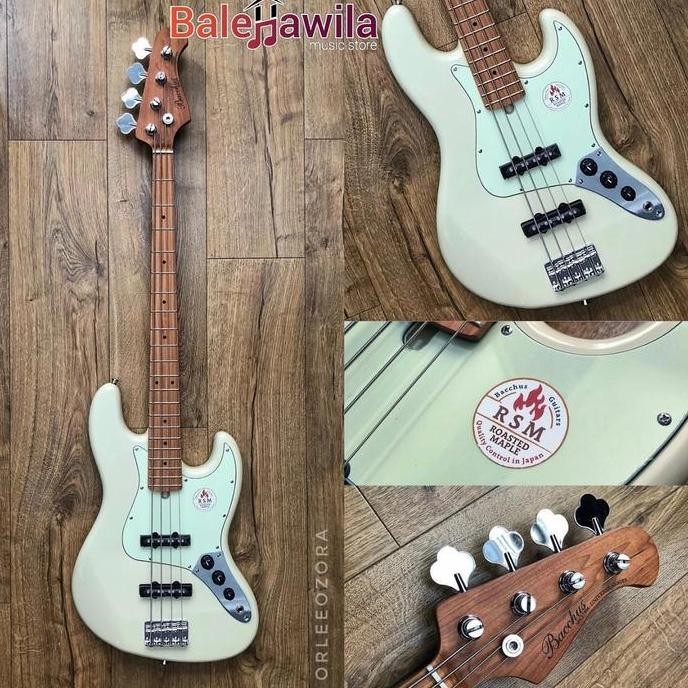 Gitar Bacchus Universe Bass Bjb-1Rsm/M Olympic White Owh Original