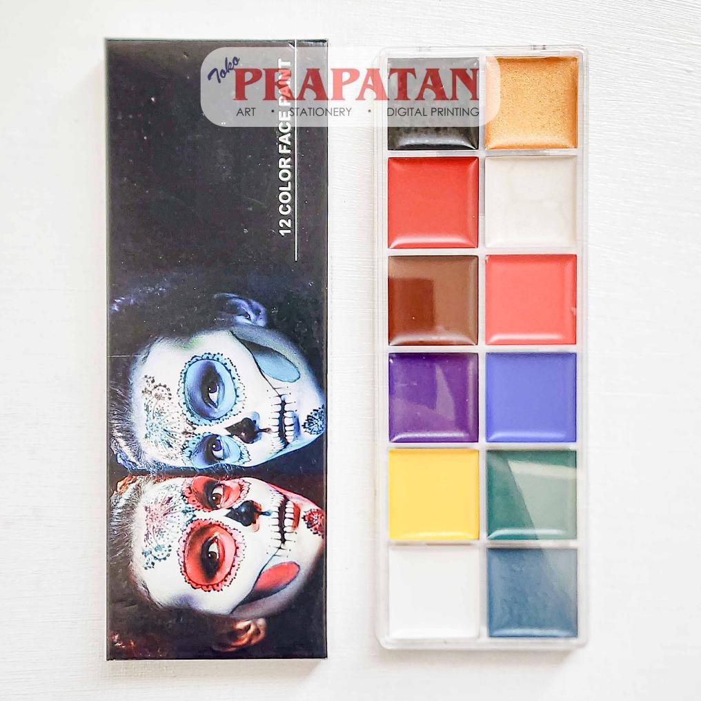 

Face Paint Set 12c 1912 | Face & Body Painting Set | Cat Wajah Nugi