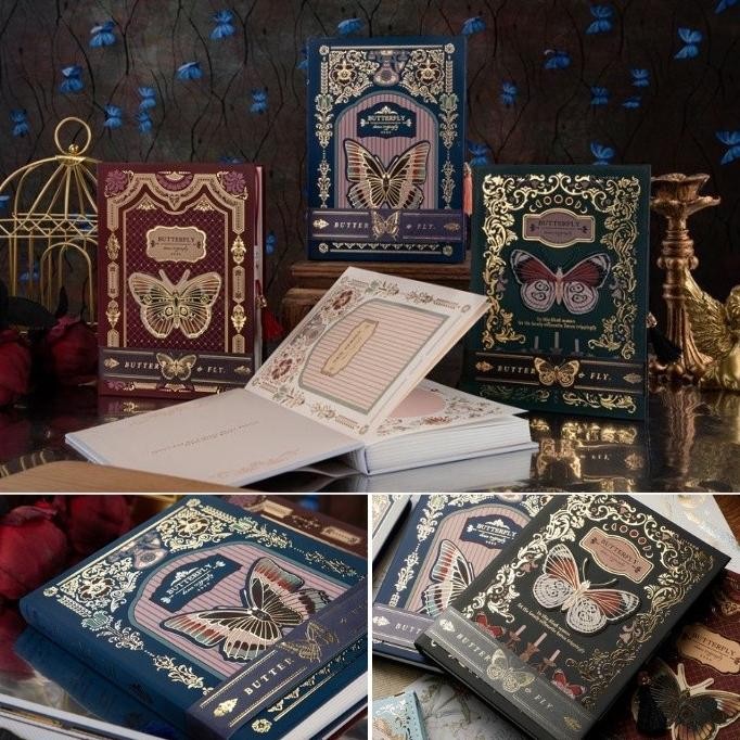 

Buku Notebook Diary Butterfly The Ghotic Series / Buku Diary Jurnal agenda Buku tulis - 0791 Nugi