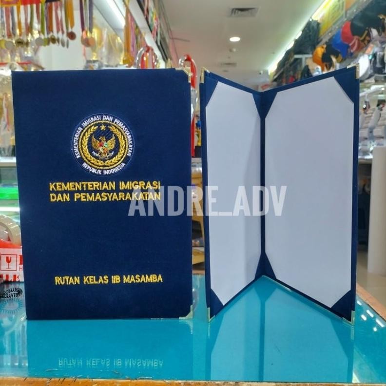 

map beludru costom logo bordir komputer Nugi