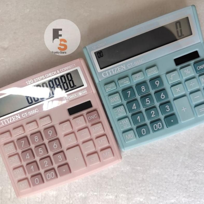 

Kalkulator Calculator Dagang Citizen Office Kantor 12 Digit Ukuran Sedang Fitur Cek Chek Ulang Ct 555N Warna Nugi