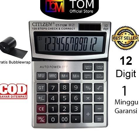

Kalkulator CT-712M 12 Digit - Calculator Check Dual 2 Power Nugi
